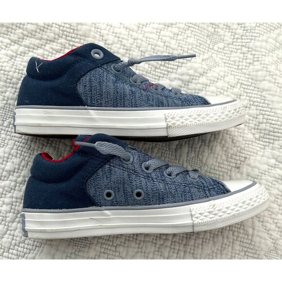 Converse Kids Unisex CHUCK TAYLOR ALL STAR HIGH STREET-SLIP, NAVY/GLACIER - Picture 3 of 6